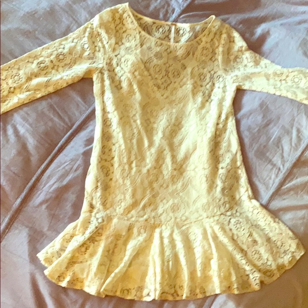 Free people off white lace dress